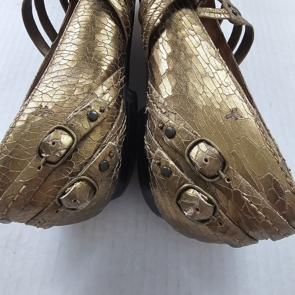 Frye Anna Crackled Leather Multi Strap Gold - Picture 6 of 13